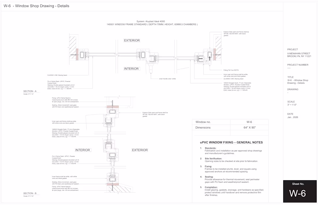 Cover image for Uploaded the latest window shop drawing package for my clien...