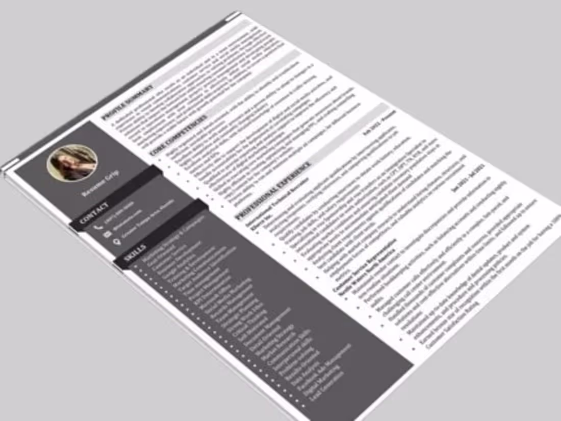 Cover image for Sample 1 — ATS Resume