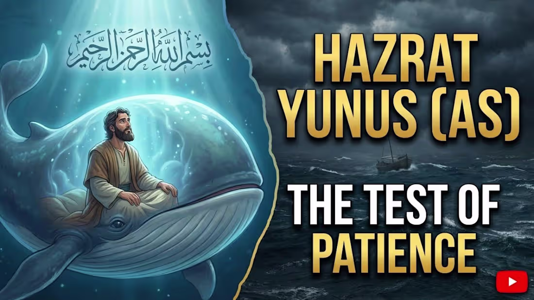 Cover image for Hazrat Yunus (AS) Aur Sabr Ka Imtihaan|Animated Story |