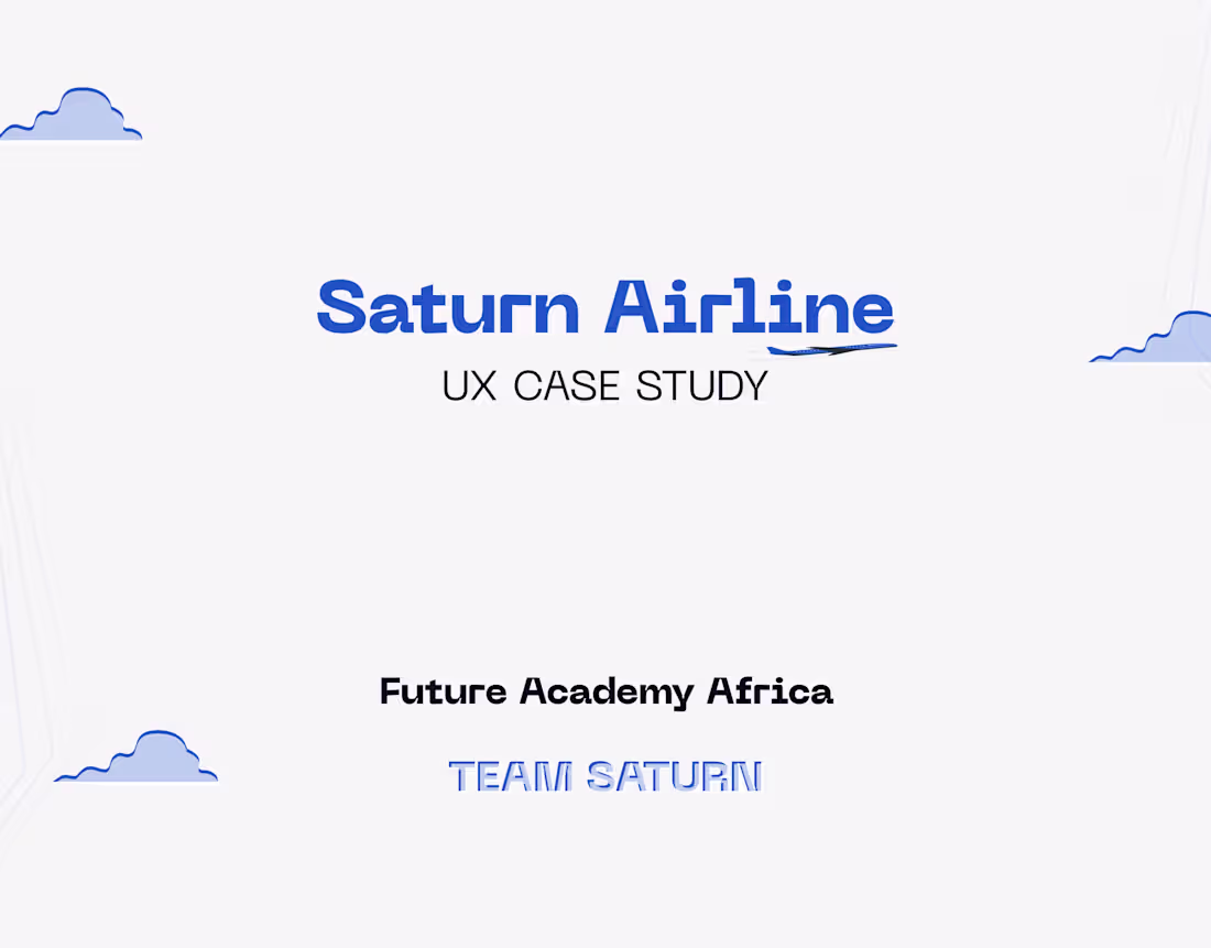Cover image for Saturn Airline