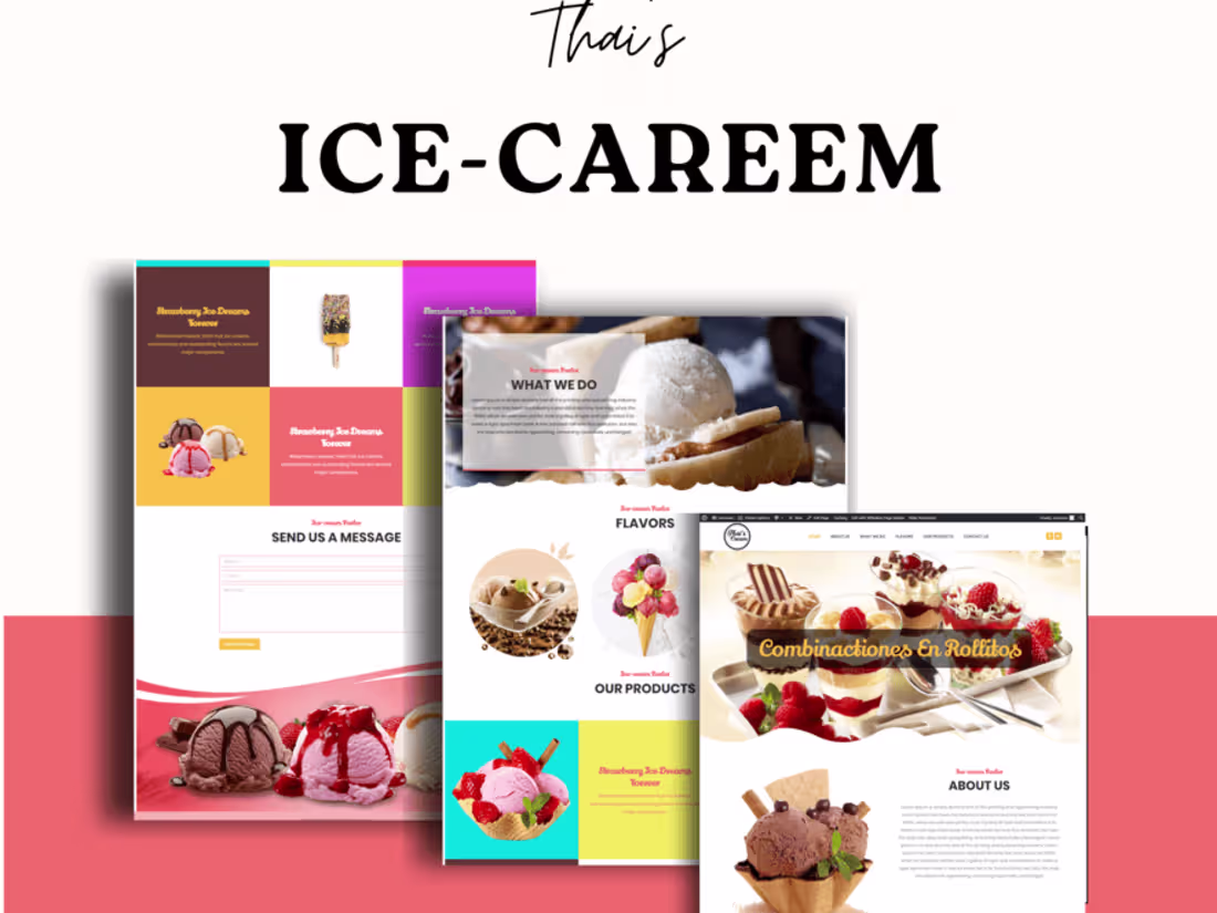 Cover image for Responsive WordPress Website Design For Ice-cream Polar
