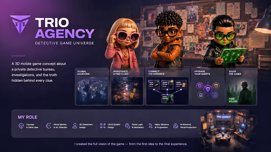 Cover image for TRIO AGENCY is a 3D