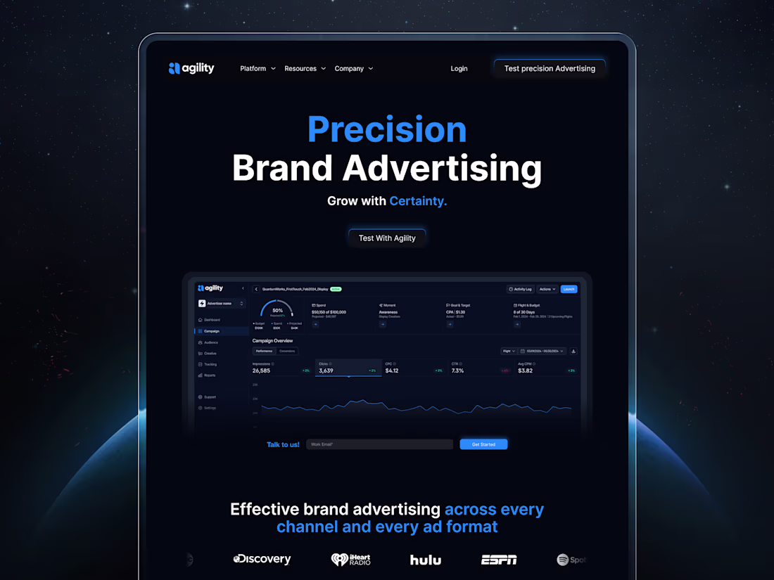 Cover image for Agility – AdTech Website