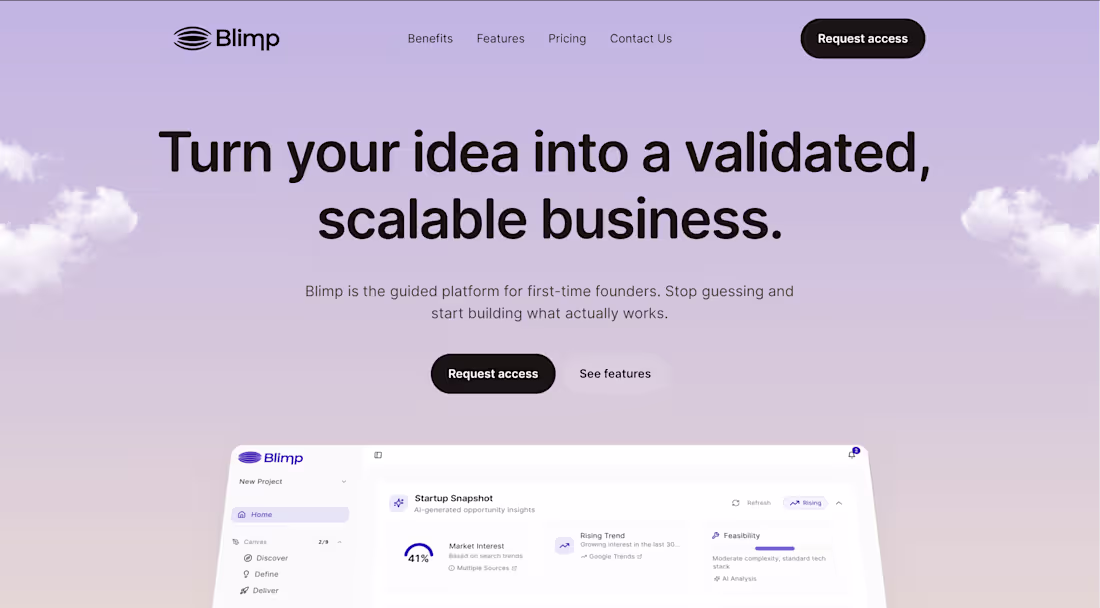 Cover image for Marketing Website Design for a First-Time Founder Platform