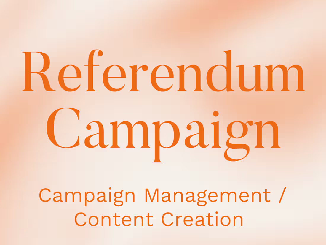 Cover image for Campaign Management - University Referendum 