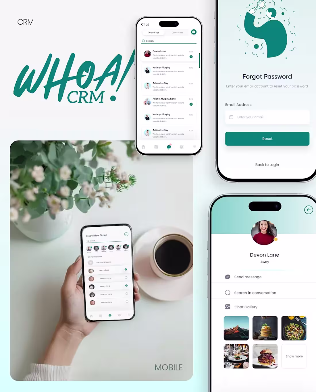 Cover image for WhoaCRM — CRM Mobile App
💬