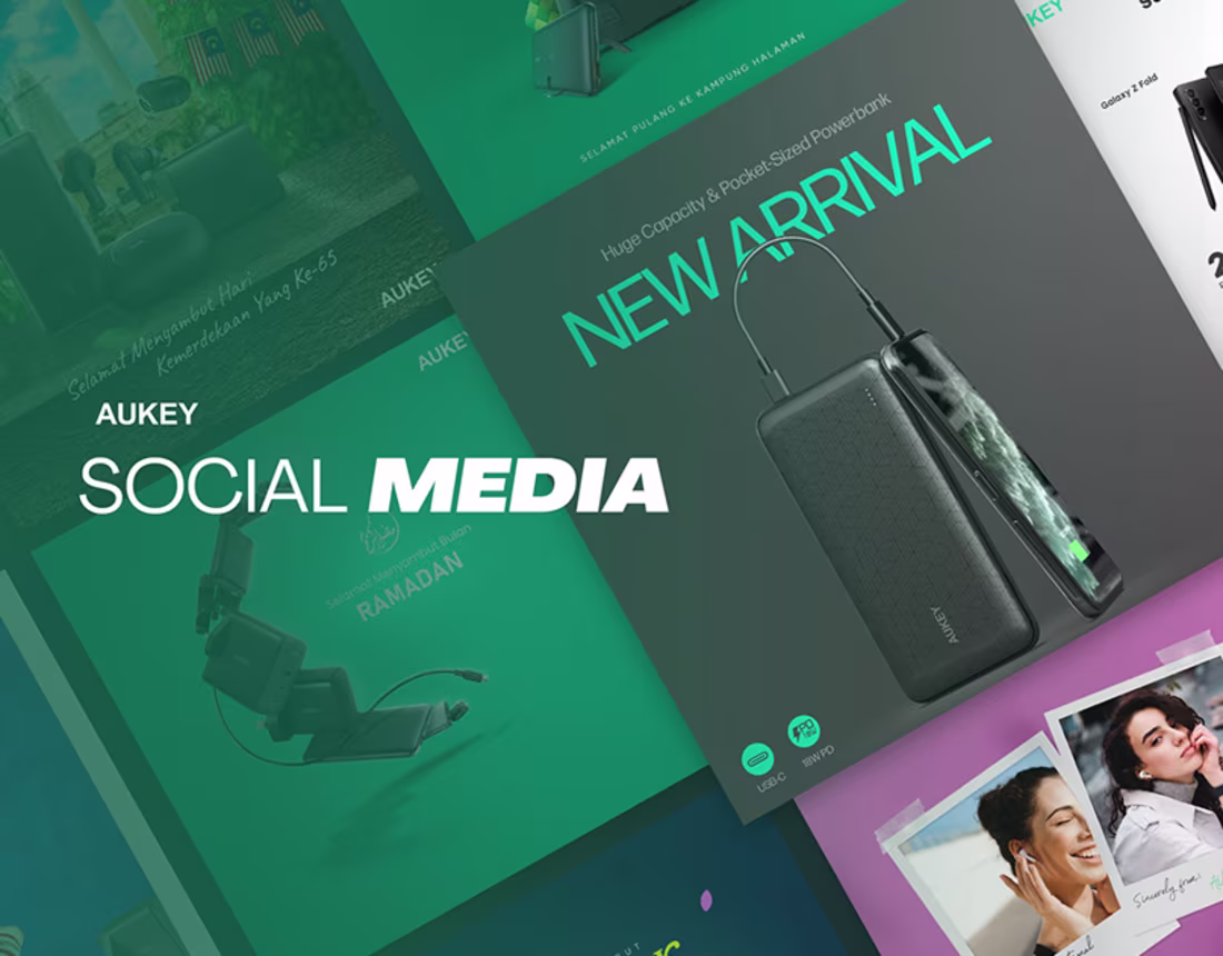 Cover image for Social Media for Aukey Malaysia