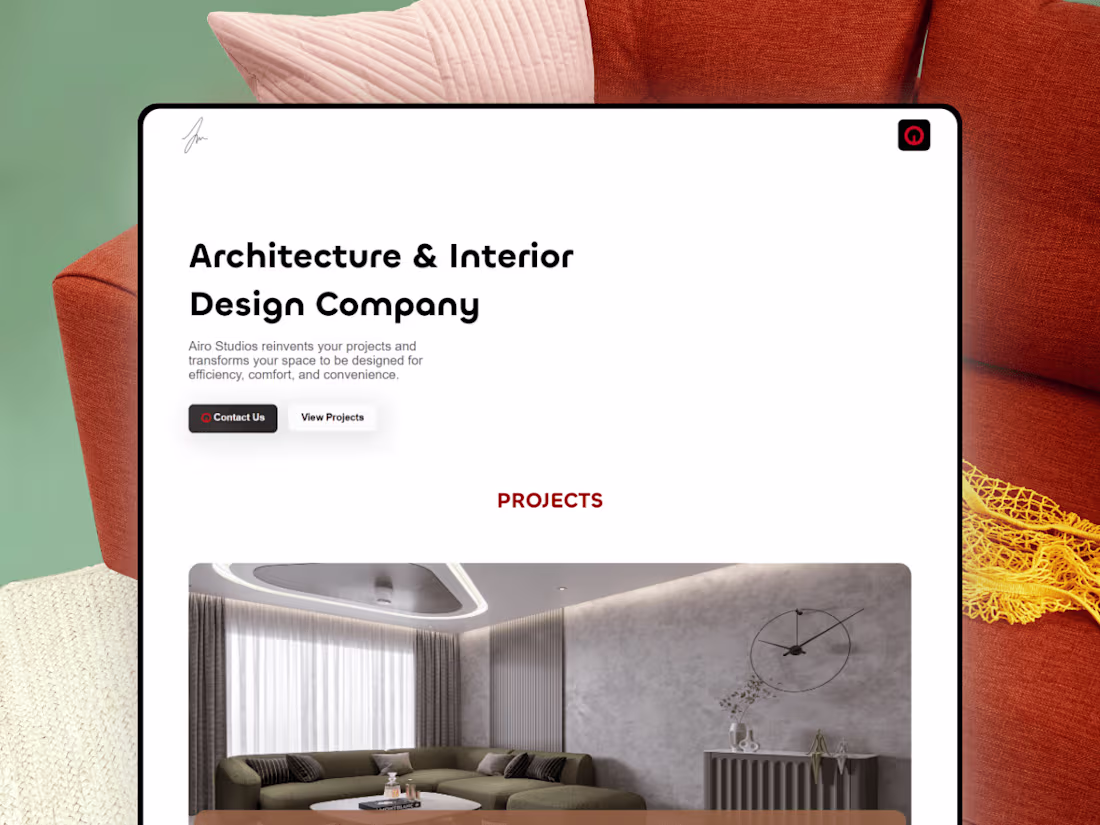 Cover image for Airo Studios • Framer Architecture Agency Website
