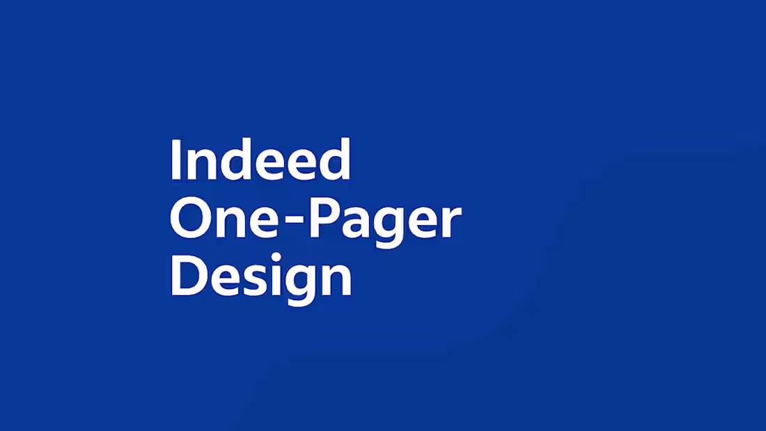 Cover image for One-pager Design on Behance