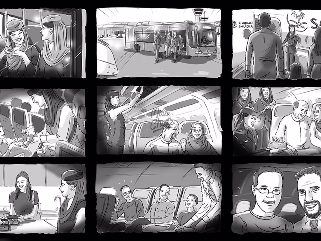 Cover image for Saudia Journey Storyboard
