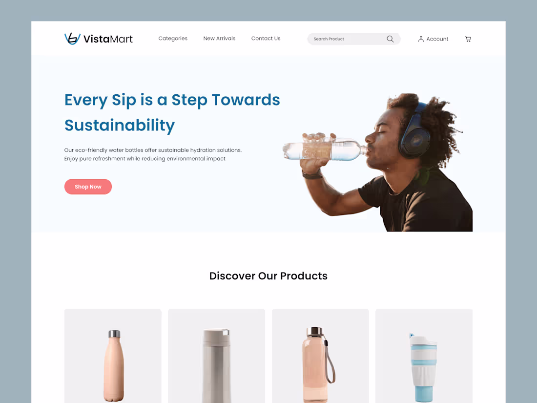 Cover image for VistaMart E-commerce Website