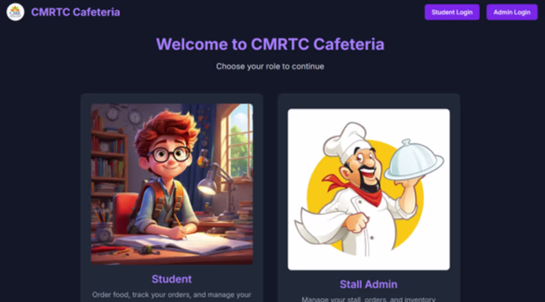 Cover image for CMRTC Cafeteria is a food