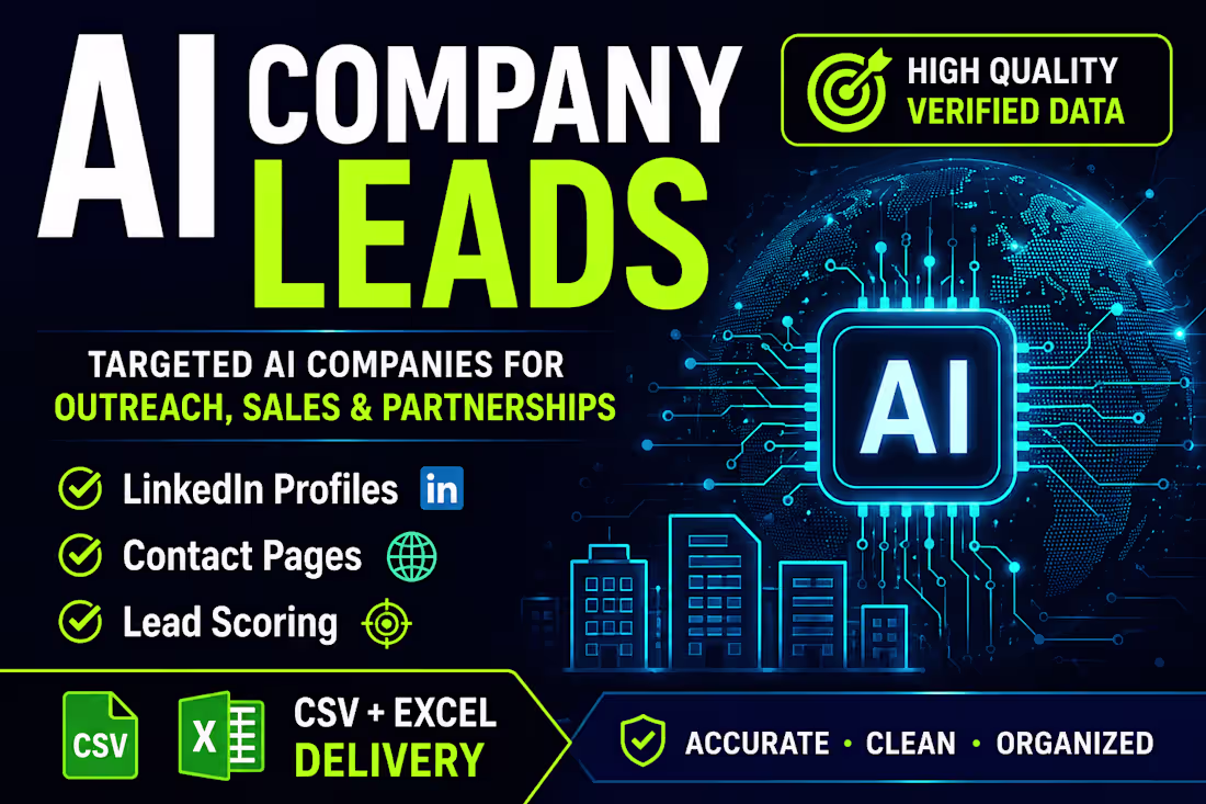 Cover image for SaaS Lead Generation Sample
AI Companies