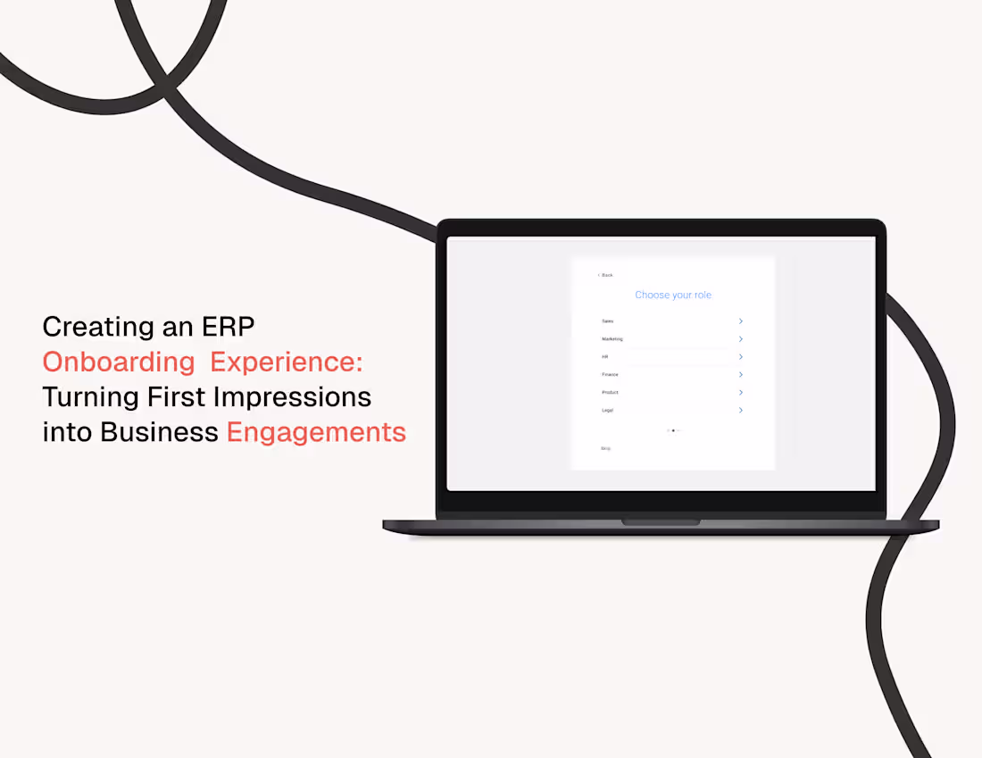 Cover image for Creating an ERP Onboarding Experience