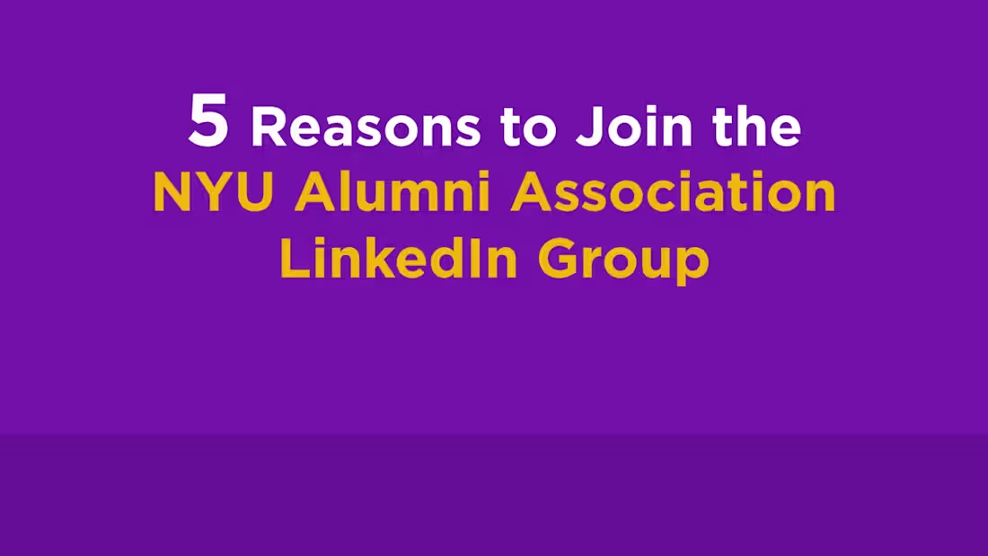 Cover image for NYU Alumni Association LinkedIn Group | NYU ALUMNI