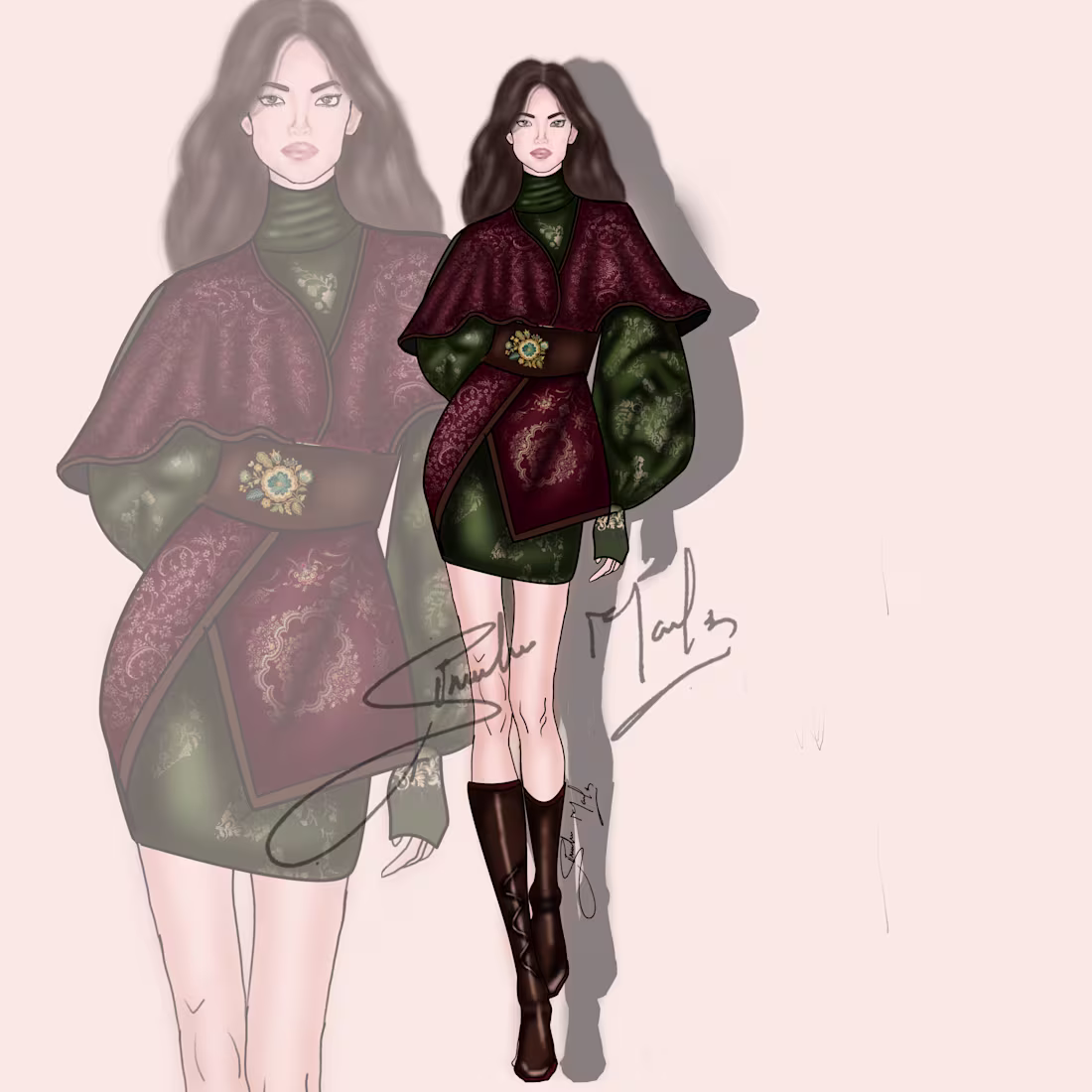 Cover image for "Mughal Victorian fashion illustration —
