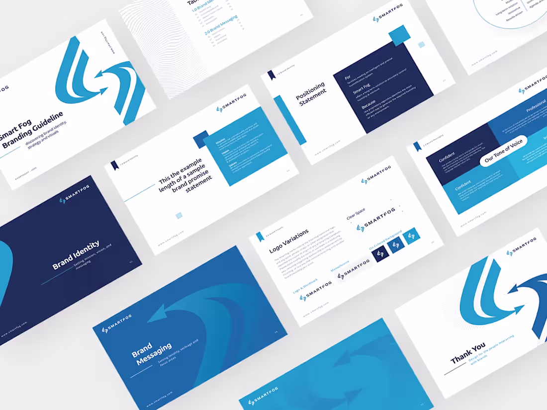 Cover image for SmartFog's brand identity design.