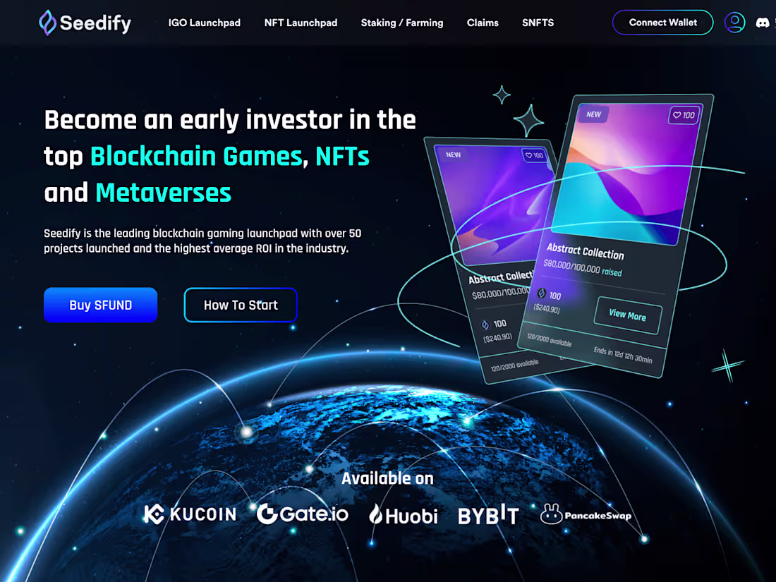 Cover image for Seedify.fund Website Redesign