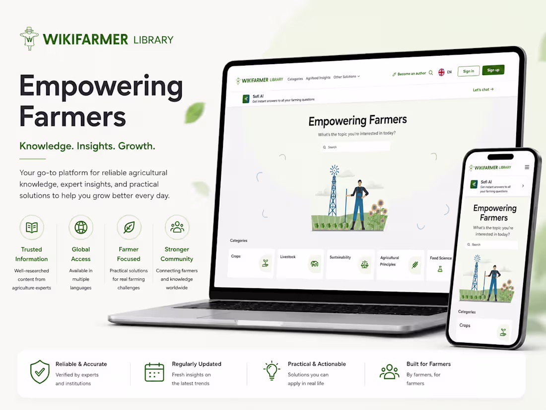 Cover image for WikiFarmer is a comprehensive agricultural