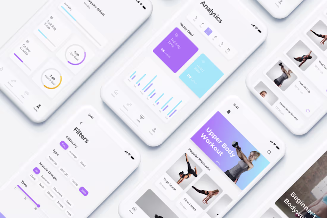 Cover image for Run&Fit Fitness App UI Kit