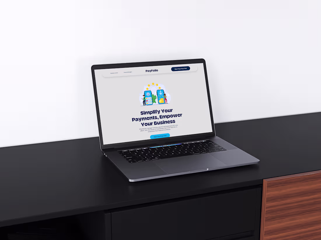 Cover image for PayFolio- Streamlining payment processes for businesses