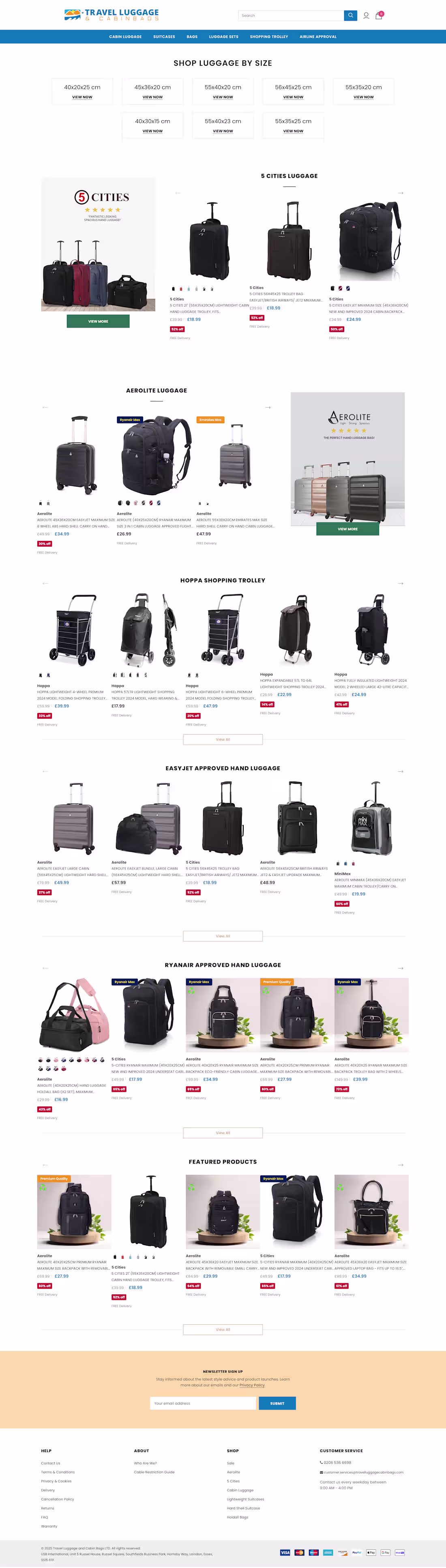 Cover image for Modern E-commerce for Travel Essentials.