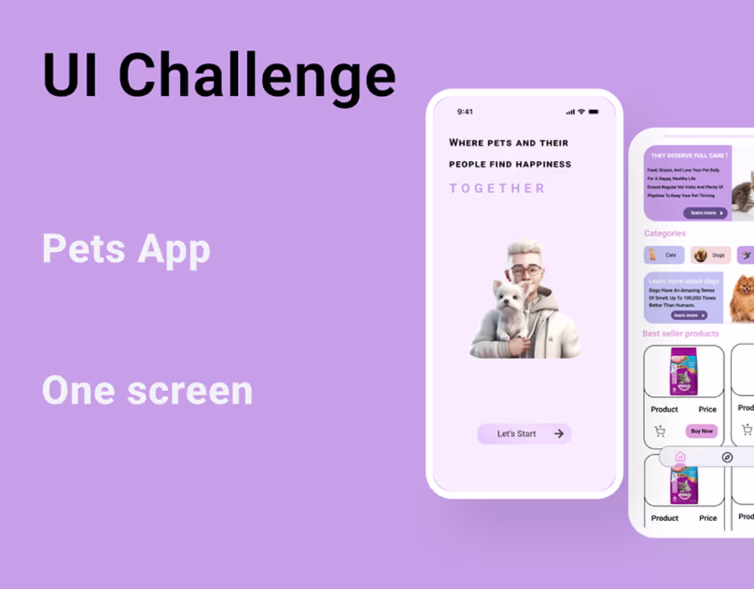 Cover image for Pets App:: Behance