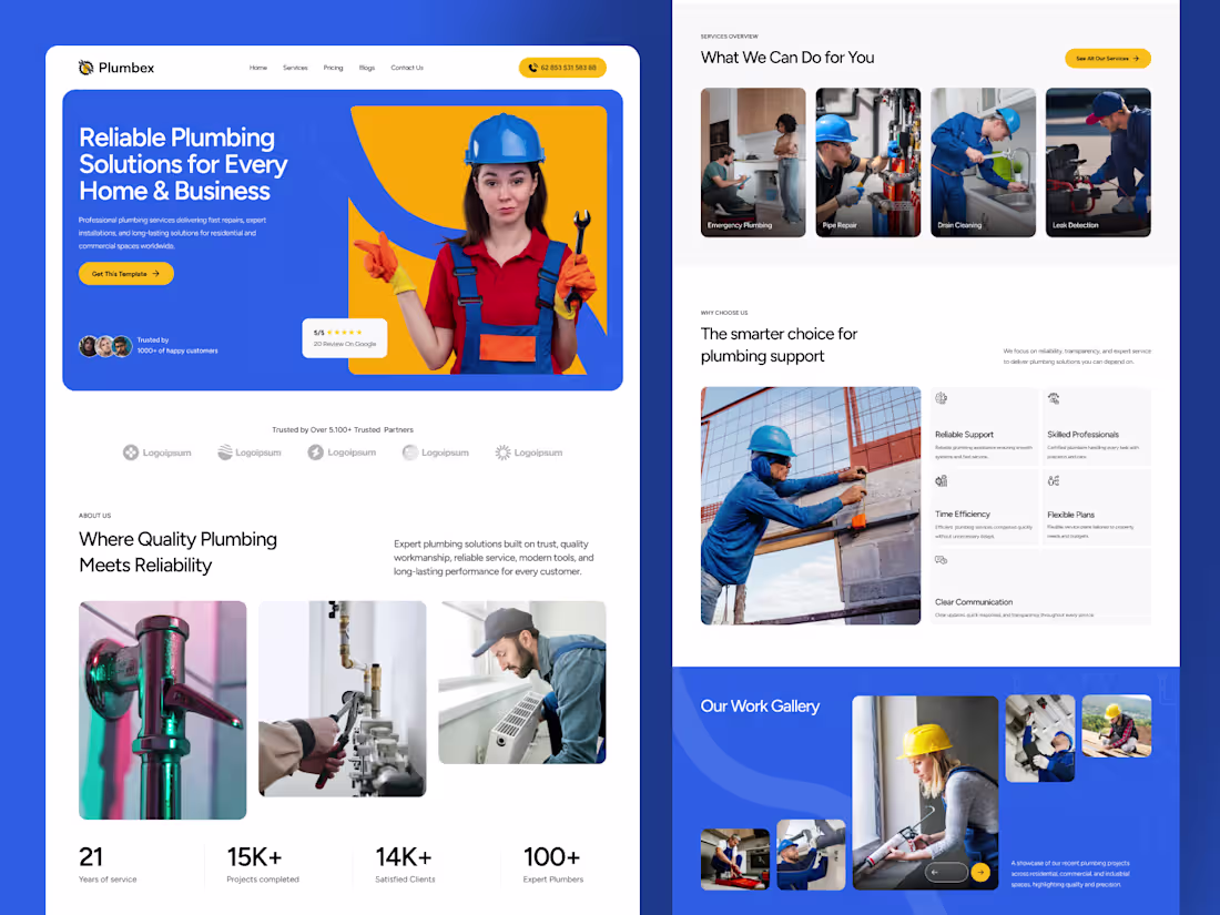 Cover image for High-Converting Plumber Web Design @Framer Devs