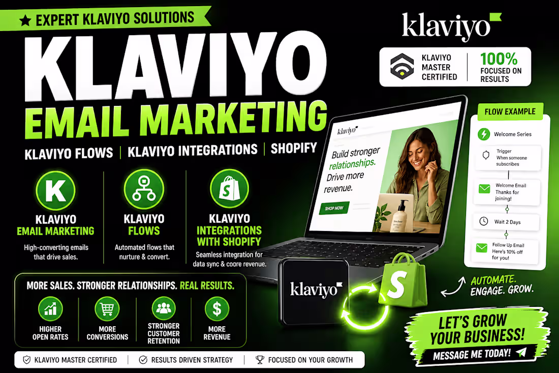 Cover image for Klaviyo Email Marketing & Shopify Integration