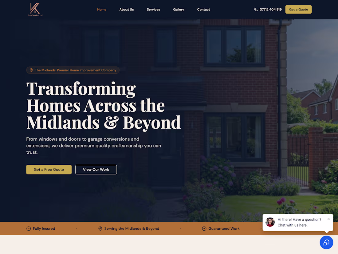 Cover image for Home improvement company serving the