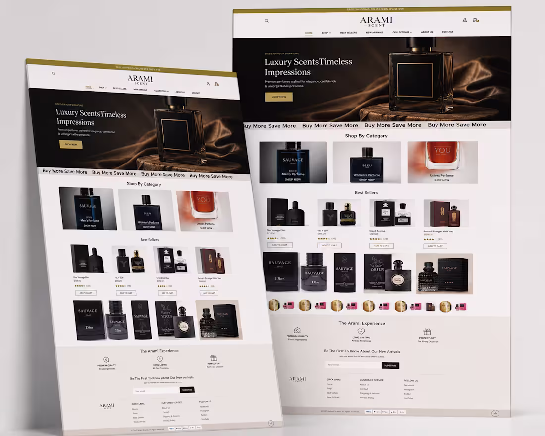 Cover image for A luxury Shopify perfume store