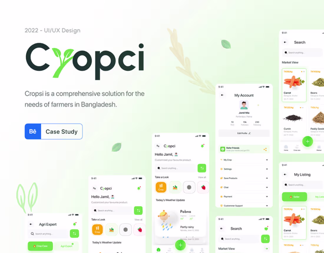 Cover image for Cropci-Agriculture Mobile App Case Study