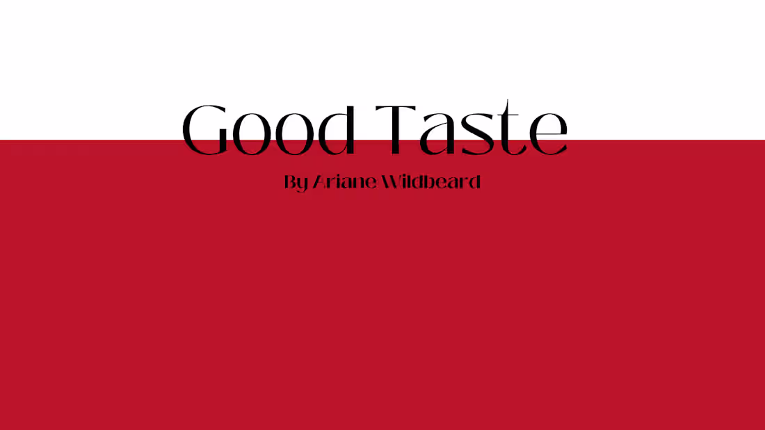 Cover image for HOME | Good Taste By Ariane Wildbeard | Fashion | Food | Travel…