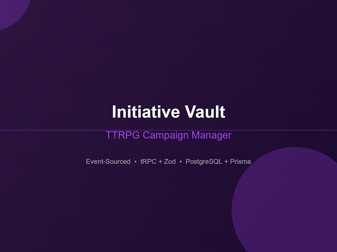 Cover image for Gelatinous Vault — TTRPG Campaign Manager