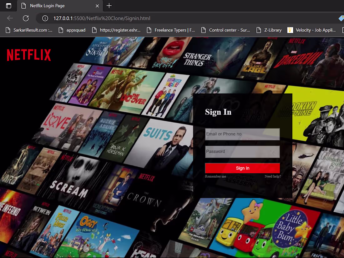 Cover image for Netflix Clone (HTML, CSS, and JavaScript)

