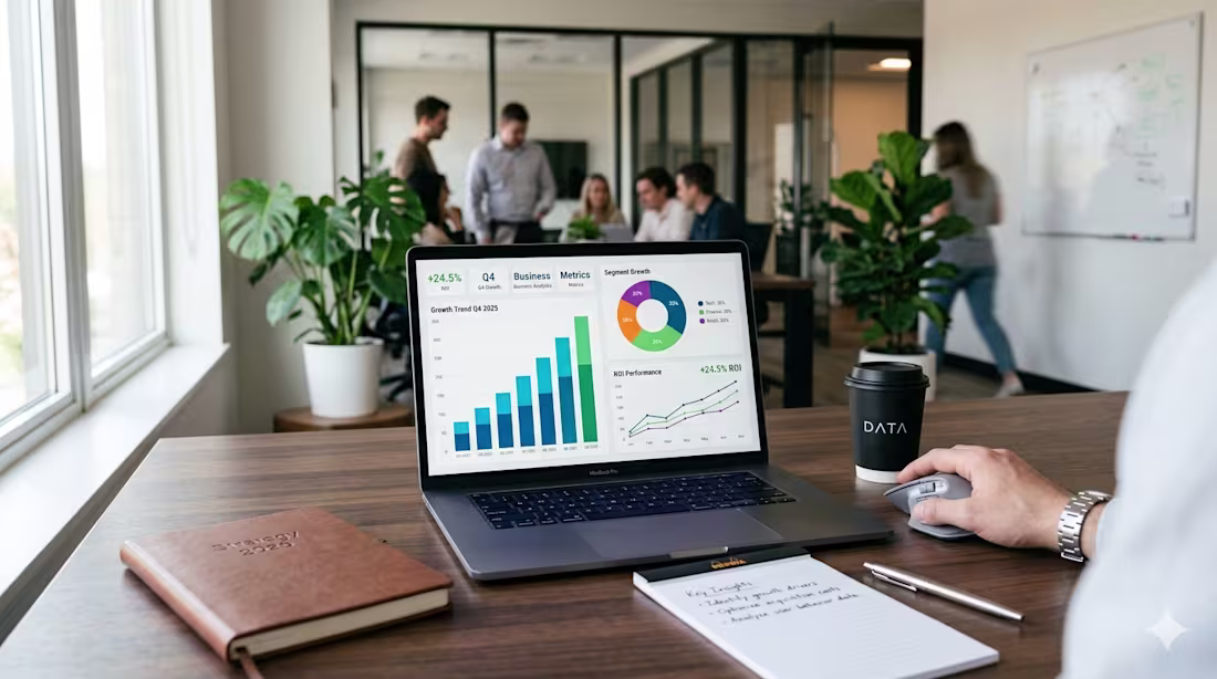 Cover image for Data-Driven Growth: Actionable Analytics & Business Intelligence