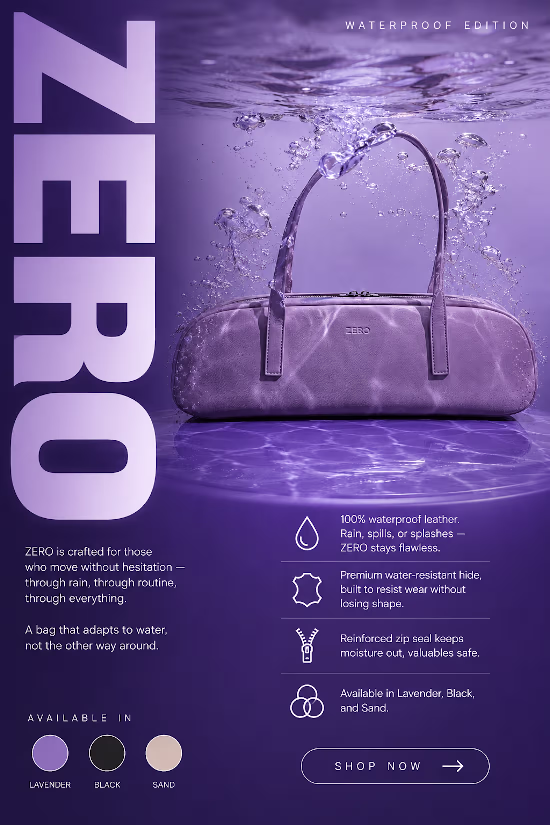 Cover image for a premium product flyer created