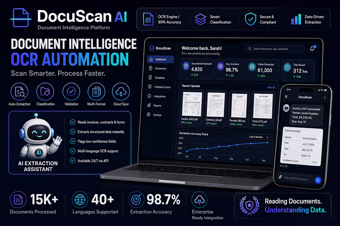 Cover image for AI OCR Document Intelligence Platform
