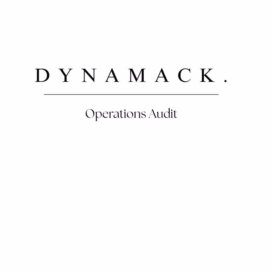 Cover image for Operations Audit