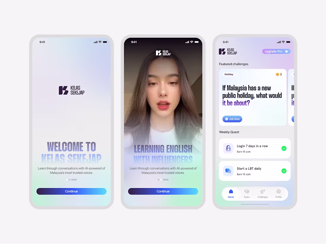 Cover image for AI Learning App Concept 2 ✨