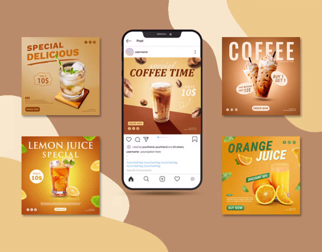 Cover image for Social Media Design | Drinks