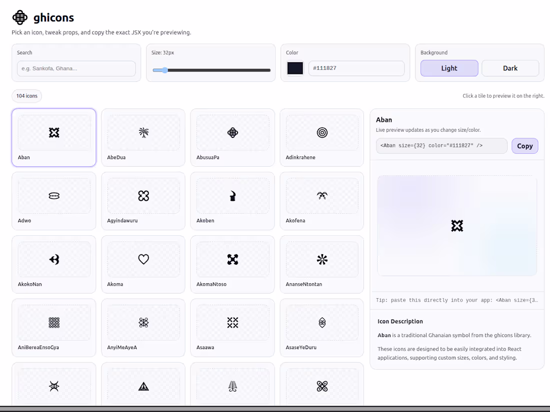Cover image for A React icons library that