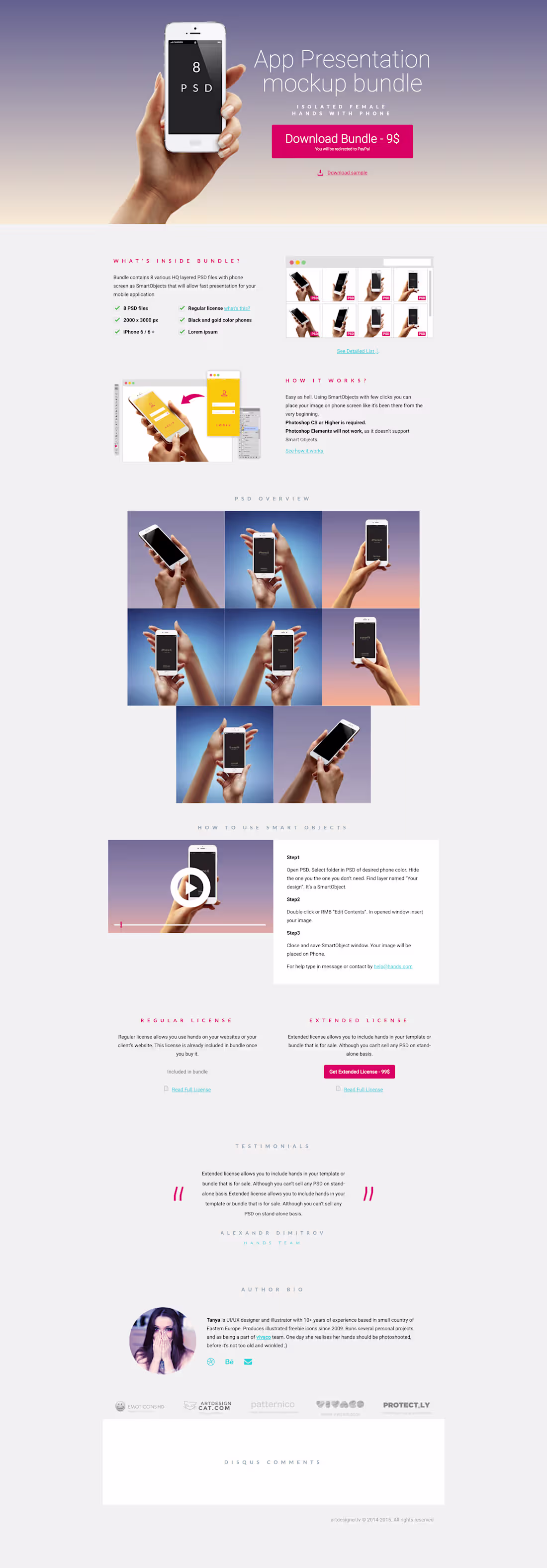 Cover image for PSD Hands Landing Page