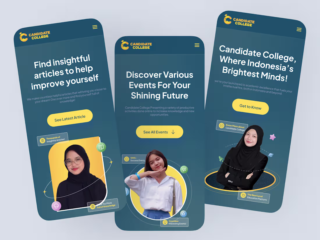 Cover image for 🌐 Candidate College Main Website Design 🌐