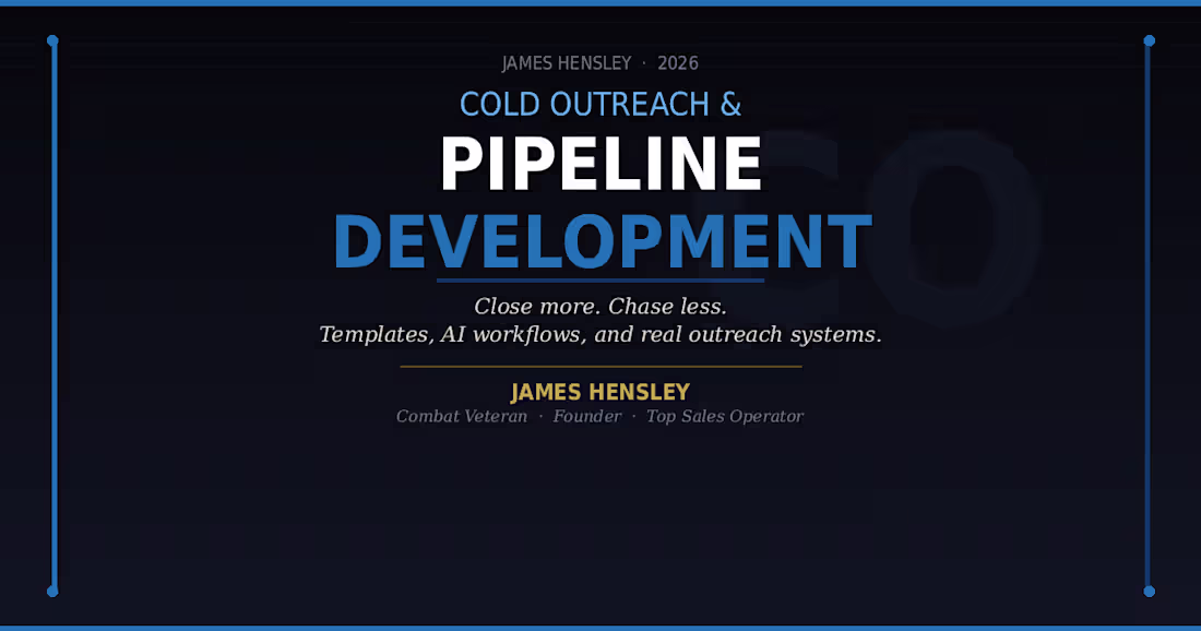 Cover image for Cold Outreach & Pipeline Development