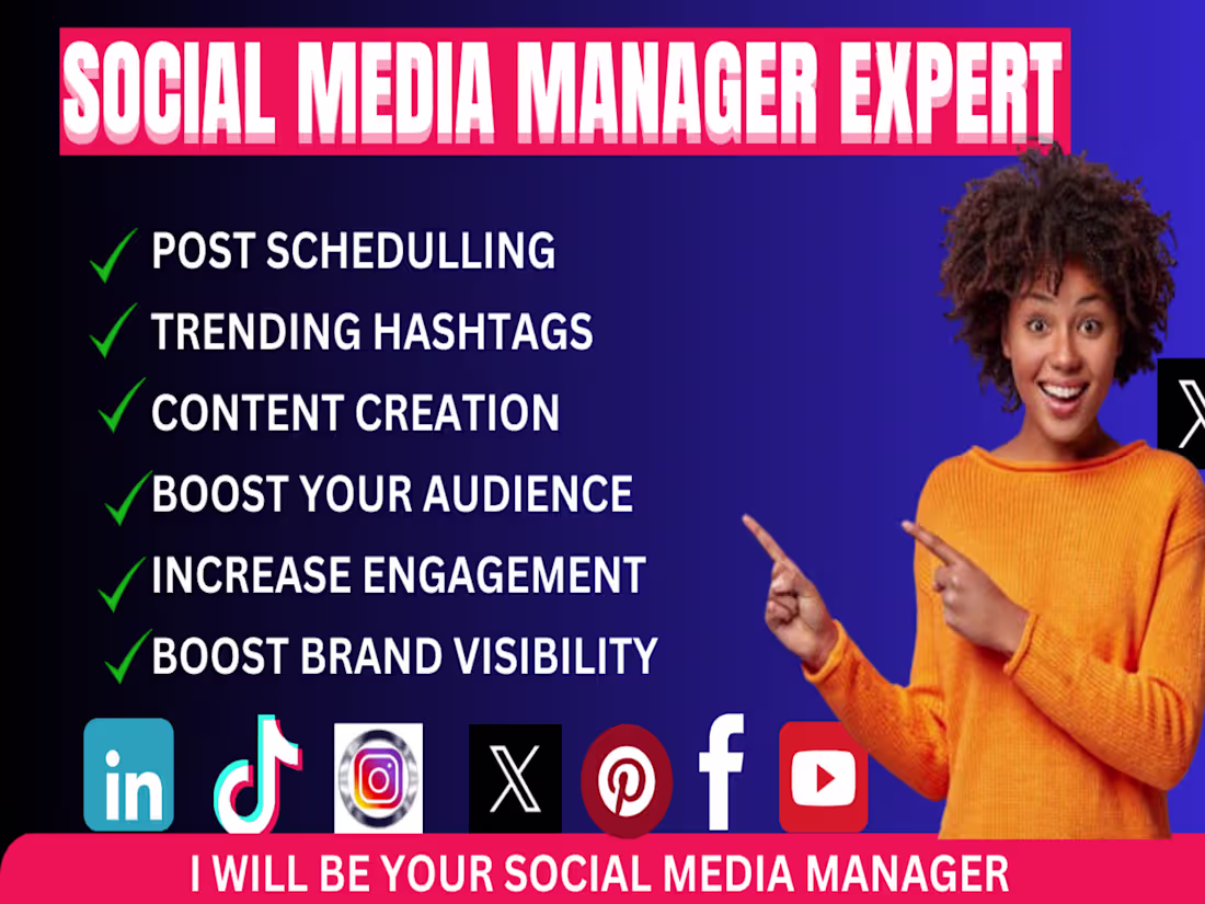 Cover image for Social Media Marketing Expert  For the Growth of Your Brand 