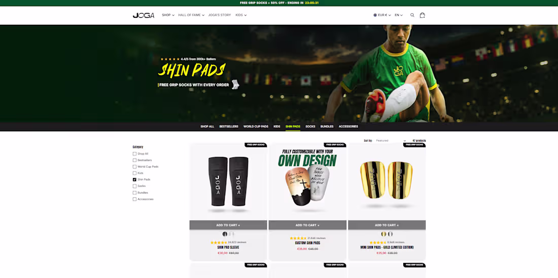 Cover image for On shopjoga.com, I handled CRO