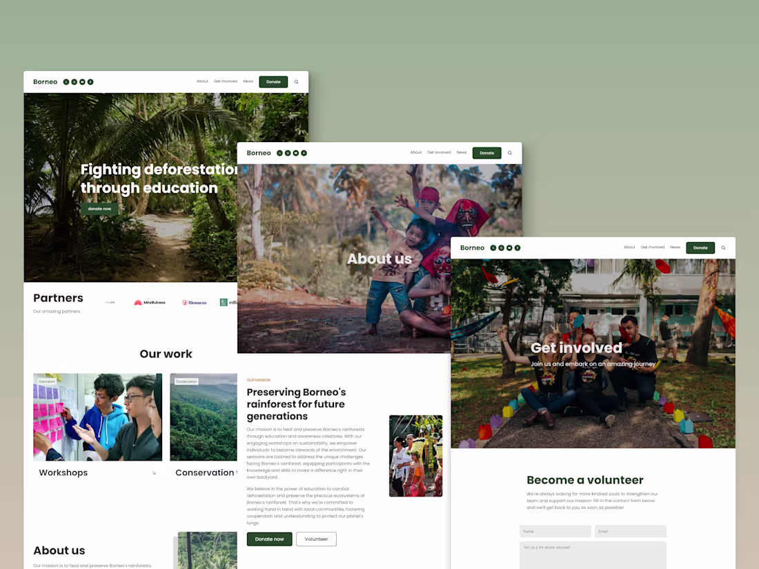 Cover image for Borneo Framer Template