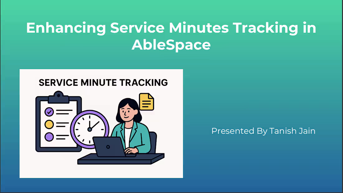 Cover image for Designing a Feature to Track Time Spent on Services in AbleSpace