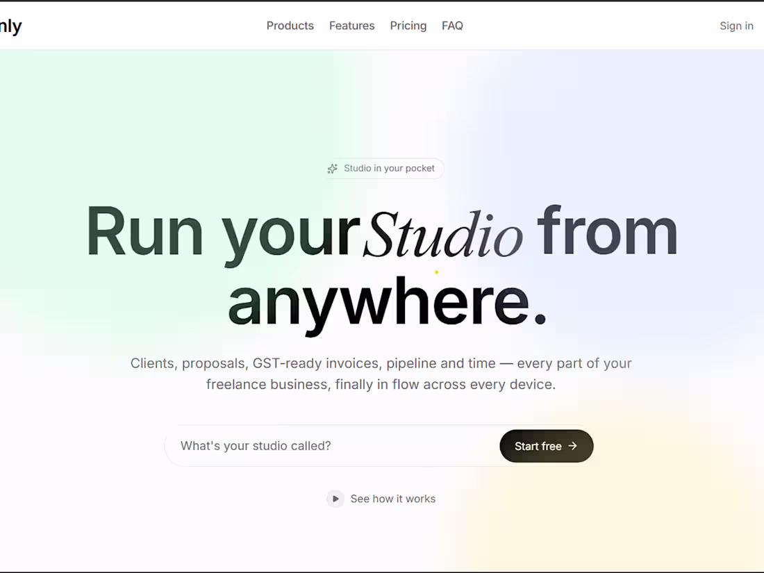 Cover image for Ownly — Run your studio from anywhere.